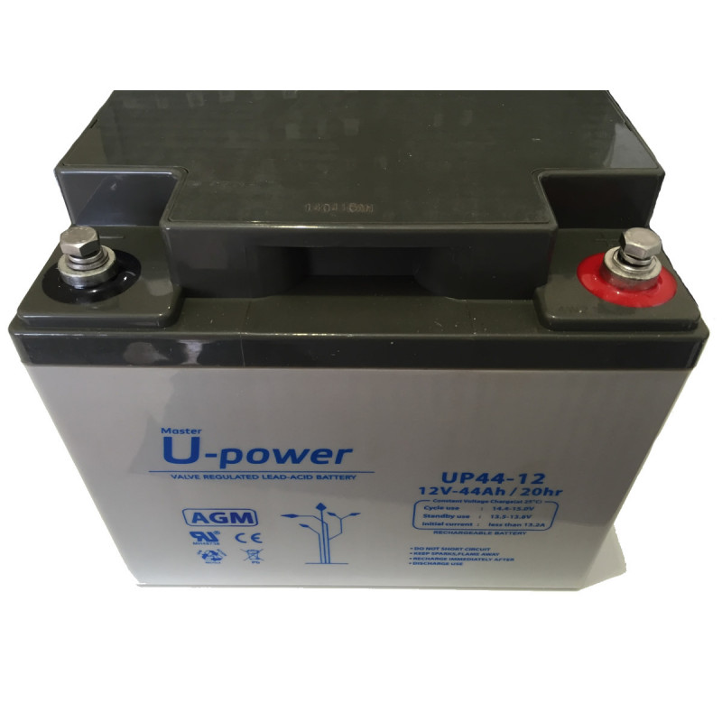 Batería U-Power 12V 44Ah, Batería Plomo AGM